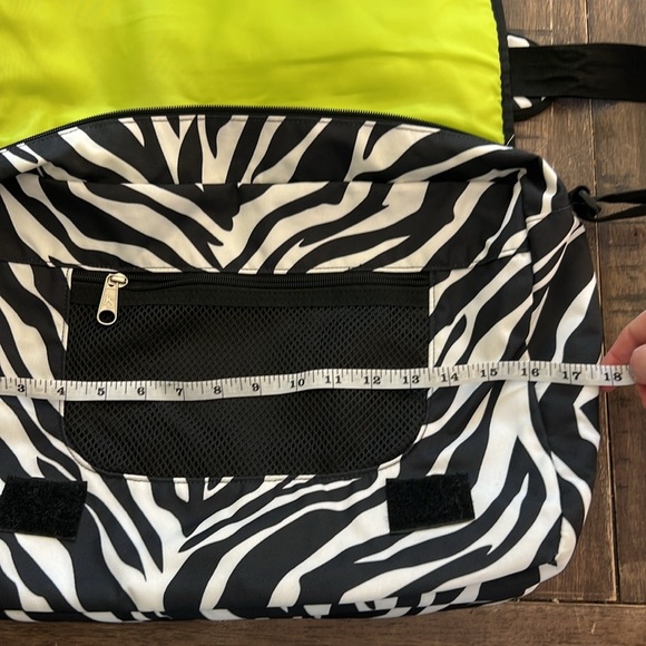 JanSport Zebra Messenger Bag With Adjustable Strap - Picture 9 of 10